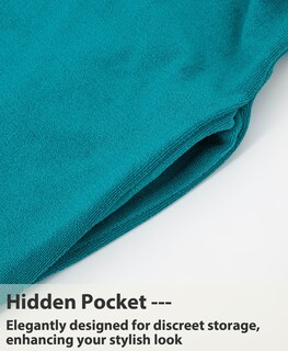 Foto 5 | Foto 5 | Poncho De Toalla Weecreeture Con Cremallera Y Capucha Xl Deep Lagoon - Venta Internacional.