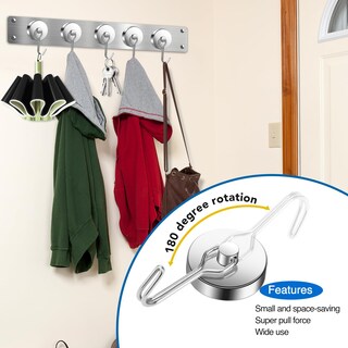 Foto 6 | Foto 6 | Ganchos Magnéticos Lovimag Paquete De 6 50 Kg Color Plateado Pesado - Venta Internacional.