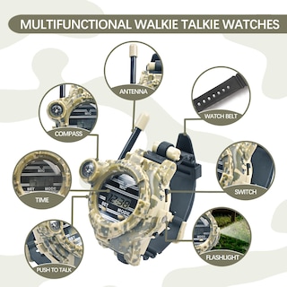 Foto 2 | Foto 2 | Reloj Walkie Talkie Cxjoigxi Recargable Para Niños 7 En 1 - Venta Internacional.