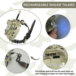 Foto 4 | Foto 4 | Reloj Walkie Talkie Cxjoigxi Recargable Para Niños 7 En 1 - Venta Internacional.