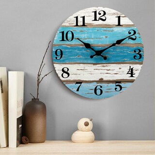 Foto 4 | Foto 4 | Reloj Chylin Silent Vintage Coastal Blue De 20 Cm 8 Pulgadas - Venta Internacional.