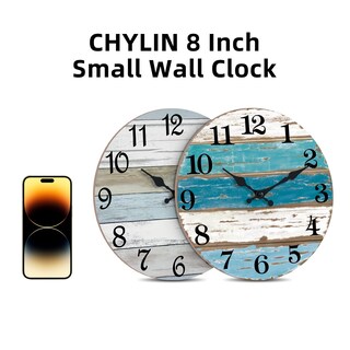 Foto 5 | Foto 5 | Reloj Chylin Silent Vintage Coastal Blue De 20 Cm 8 Pulgadas - Venta Internacional.