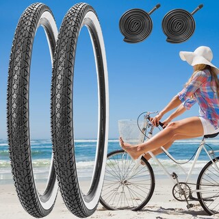 Foto 7 | Foto 7 | Neumático De Bicicleta Simeiqi De 26 X 2.125 Pulgadas Con Pared Lateral Blanca Plegable - Venta Internacional.