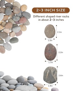 Foto 3 | Foto 3 | Guijarros Naturales Fahaxiki De River Rocks 9 Kg 5 A 7 5 Cm - Venta Internacional.