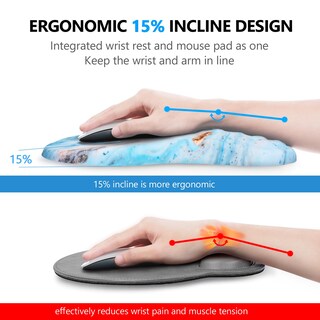 Foto 2 | Foto 2 | Alfombrilla De Ratón Laokiiy 2 En 1 Ergonómica 31 X 20 X 3 Cm - Venta Internacional.