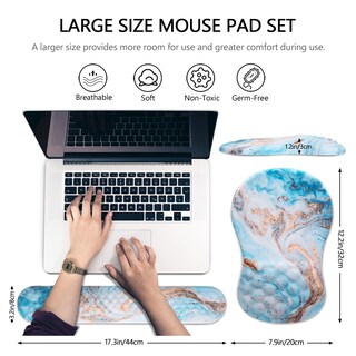 Foto 5 | Foto 5 | Alfombrilla De Ratón Laokiiy 2 En 1 Ergonómica 31 X 20 X 3 Cm - Venta Internacional.