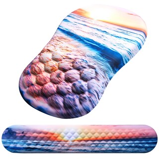 Foto 1 | Foto 1 | Alfombrilla De Ratón Con Soporte De Muñeca Laokiiy 2 En 1 De Espuma De Gel Ergonómica - Venta Internacional.