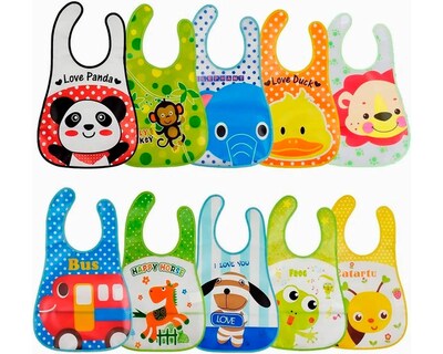 Foto 1 | Foto 1 | Baberos para Bebé 10 Piezas Unisex