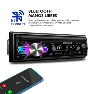 Foto 8 | Foto 8 | Autoestéreo Broksonic Bluetooth + Bocinas 6.5'' 300 W Carátula Desmontable Broksonic BS-421D65 Negro