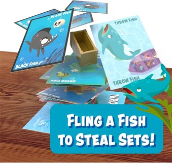 Foto 5 | Foto 5 | Juego De Cartas Gamewright Throw Fish Para Niños De 5 A 4 Años O Más - Venta Internacional.