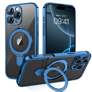 Foto 1 | Foto 1 | Funda Para Teléfono Celular Guagua Iphone 16 Pro 6.3 Pulgadas Con Soporte Magnético Azul - Venta Internacional.