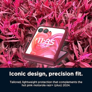 Foto 3 | Foto 3 | Funda Protectora De Policarbonato Rosa Para Motorola Razr+ 2024 - Venta Internacional.