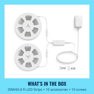 Foto 6 | Foto 6 | Tira De Luces Led Wiz Connected Led Multicolor Que Fluye 20 M - Venta Internacional.