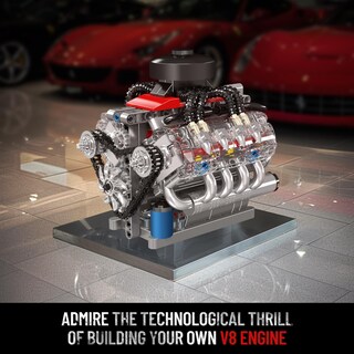 Foto 7 | Foto 7 | Juego De Bloques De Construcción Mould King 10171 Modelo De Motor V8 Con Motor Run - Venta Internacional.