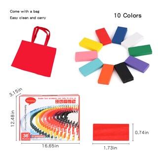 Foto 6 | Foto 6 | Juego De Dominó Wondertoys 1000 Piezas Bloques De Construcción De Madera - Venta Internacional.