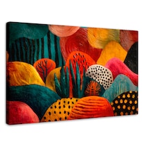 Cuadro Decorativo Para Comedor Canvas Ritmo Orgánico 90x60