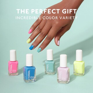 Foto 4 | Foto 4 | Set De Esmaltes De Uñas Eternal Pink Para Mujer Y Verde Para Niñas X5 - Venta Internacional.