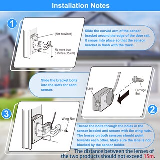 Foto 5 | Foto 5 | Sensor De Seguridad Para Puerta De Garaje Beam Eyes Con Soporte Feiton - Venta Internacional.