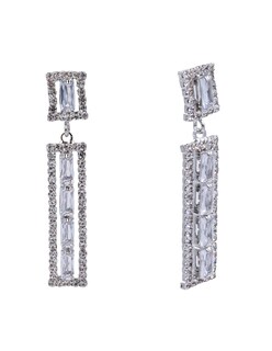 Foto 2 | Foto 2 | Aretes Largos A La Moda Con Zirconia