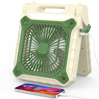 Farol Led Addacc Con Ventilador Solar 10 Pulgadas Temporizador De 3 Velocidades 2 2 Kg - Venta Internacional.