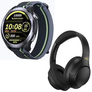 Foto 1 | Foto 1 | Bundle Smartwatch Gtr Lite Filwans Negro + Audífonos Qcy H2 Pro Negro