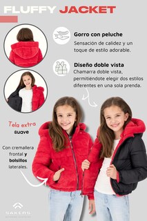 Foto 4 | Foto 4 | Chamarra Niña Doble Vista Reversible Invierno Pesarro Sakers