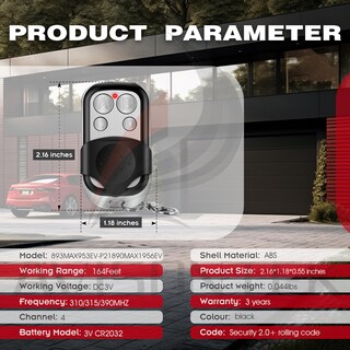 Foto 4 | Foto 4 | Abridor De Puerta De Garaje Remoto Avisontek 893max 893lm X3 - Venta Internacional.