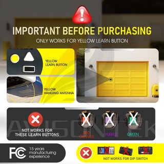 Foto 2 | Foto 2 | Abridor De Puerta De Garaje Remoto Avisontek 893lm Para Liftmaster - Venta Internacional.