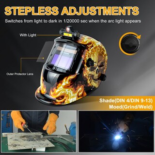 Foto 6 | Foto 6 | Casco De Soldadura Trqwh Kts-hd104 Con Oscurecimiento Automático True Color - Venta Internacional.