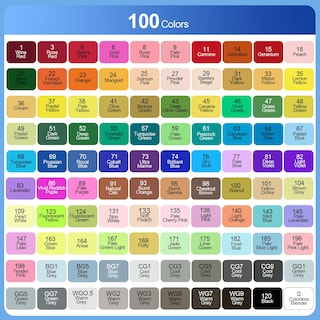 Foto 3 | Foto 3 | Set De Rotuladores De Alcohol Banral 100 Colores Doble Punta - Venta Internacional.