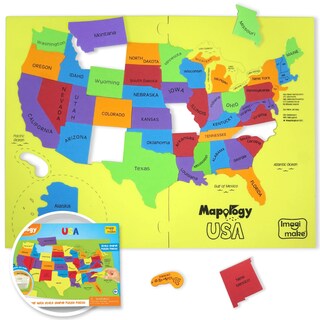 Foto 1 | Foto 1 | Puzzle Imagimake Mapology Estados Unidos Con Datos Curiosos De 4 A 8 Años - Venta Internacional.