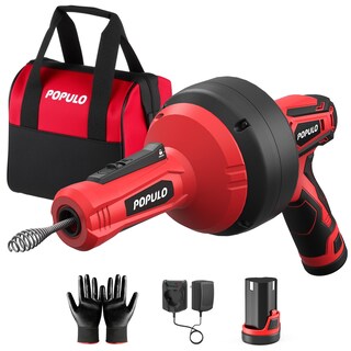 Foto 1 | Foto 1 | Barrena De Drenaje Eléctrica Inalámbrica Populo 12 V Para Tubería De 3/4 A 2 Pulgadas - Venta Internacional.