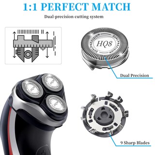 Foto 4 | Foto 4 | Cabezales De Repuesto Para Afeitadoras Philips Norelco Aquatec Hq8 - Venta Internacional.