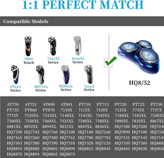 Foto 7 | Foto 7 | Cabezales De Repuesto Para Afeitadoras Philips Norelco Aquatec Hq8 - Venta Internacional.