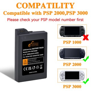 Foto 2 | Foto 2 | Paquete De Baterías Recargables Pickle Power Psp 3000/2000 - Venta Internacional.