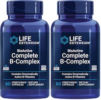 Vitamin B Complex Life Extension Bioactive 60 Cápsulas Vegetarianas Paquete De 2 - Venta Internacional.