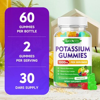 Foto 7 | Foto 7 | Gomitas De Citrato De Potasio Meenccd 1000 Mg Para Adultos 60 Unidades - Venta Internacional.