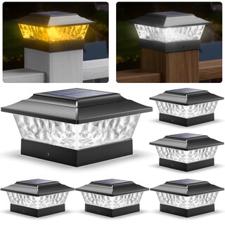 Foto 1 | Foto 1 | Faros Solares Siedinlar Paquete De 6 12 Led 4 Modos Color Negro - Venta Internacional.