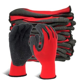 Foto 1 | Foto 1 | Guantes De Trabajo De Seguridad Evridwear Caucho De Látex Arrugado 12 Pares - Venta Internacional.