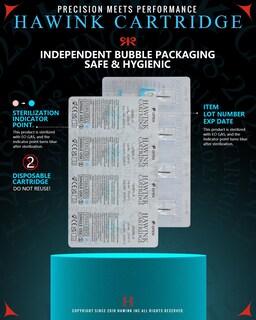 Foto 5 | Foto 5 | Cartucho De Agujas De Tatuaje Hawink 60 Tamaños Surtidos En05s-bfg - Venta Internacional.