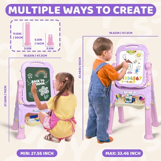 Foto 2 | Foto 2 | Easel Joyooss Art Para Niños Con Pizarra Magnética Y Accesorios - Venta Internacional.