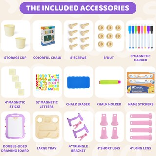 Foto 4 | Foto 4 | Easel Joyooss Art Para Niños Con Pizarra Magnética Y Accesorios - Venta Internacional.