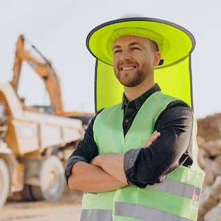 Foto 6 | Foto 6 | Sombrero Protector Solar De Ala Completa Para El Día A Día Con Rayas Reflectantes - Venta Internacional.
