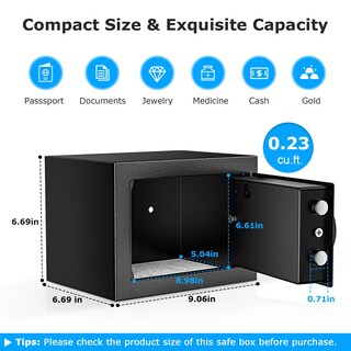 Foto 3 | Foto 3 | Safe Box Bonsaii Teclado Electrónico Steel Security 6l - Venta Internacional.