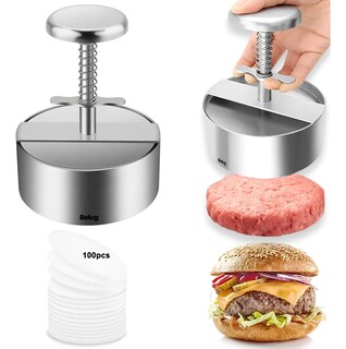 Foto 2 | Foto 2 | Prensa Hamburguesas Molde Manual 12cm Plateado