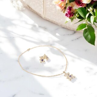 Foto 5 | Foto 5 | Conjunto De Collar Y Aretes De Osito Cm-top De Oro Laminado