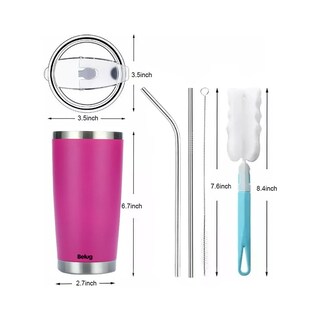 Foto 4 | Foto 4 | Vaso Térmico Belug Portátil De Acero Inoxidable 20oz Con Calor/frí Rosa Fosfo