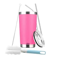 Vaso Térmico Belug Portátil De Acero Inoxidable 20oz Con Calor/frí Barbie Rosa