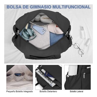 Foto 2 | Foto 2 | ''bolsas De Viaje Mano Con Doble Asa Para Mujer Impermeable Negro ''