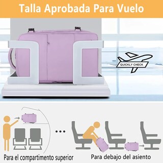 Foto 2 | Foto 2 | Mochila De Viaje Mujer Mochila Para Laptop Eo Safe Imports Esi-22156 Morado